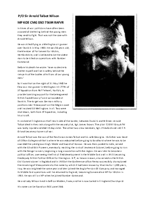 A preview of a PDF biography for Wilson, Arnold Talbot